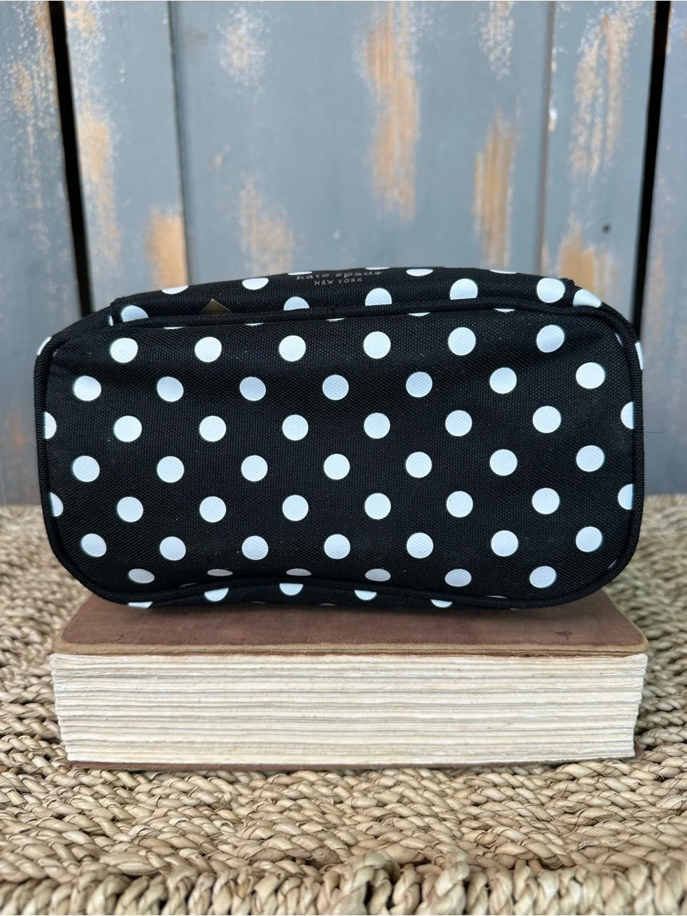 Kate Spade Polka Dot Insulated Lunch Tote Black/White NWT - Picture 9 of 13